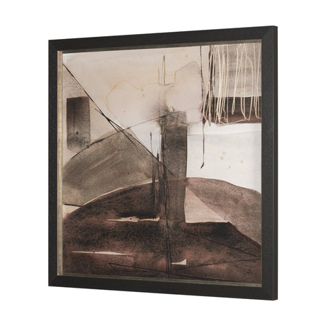Quiet Constructs I by Mercana Studio Hand Embelished Textured Framed Artwork Matted by Mercana at Eve Furniture