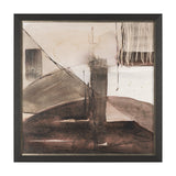 Quiet Constructs I by Mercana Studio Hand Embelished Textured Framed Artwork Matted by Mercana at Eve Furniture