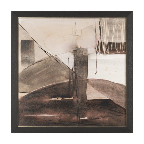Quiet Constructs I by Mercana Studio Hand Embelished Textured Framed Artwork Matted by Mercana at Eve Furniture