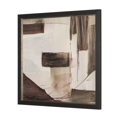 Quiet Constructs II by Mercana Studio Hand Embelished Textured Framed Artwork Matted by Mercana at Eve Furniture