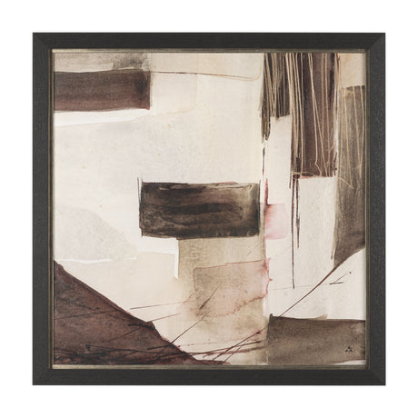 Quiet Constructs II by Mercana Studio Hand Embelished Textured Framed Artwork Matted by Mercana at Eve Furniture
