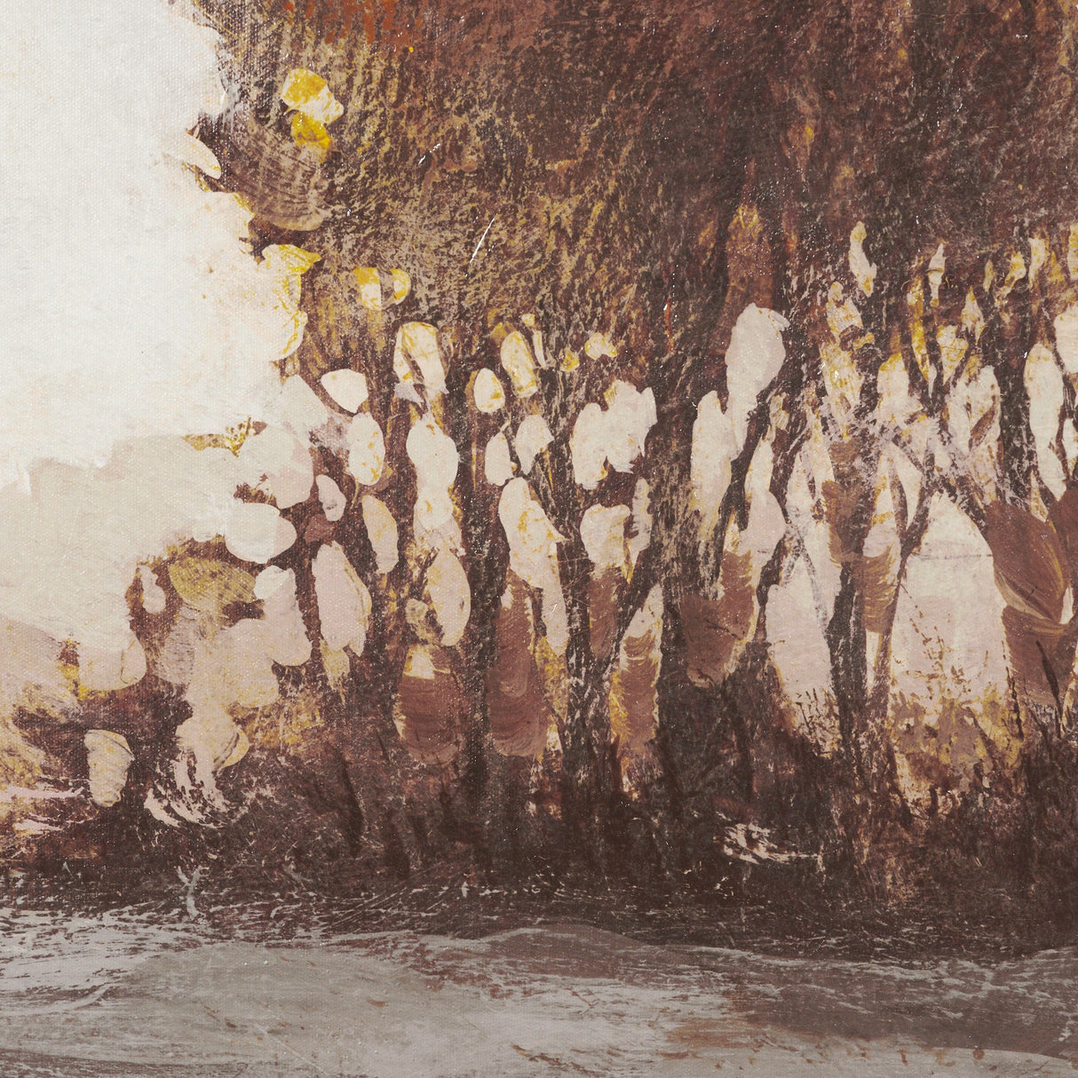Quiet Horizon I by Mercana Studio Hand-Embellished Textured Framed Canvas Artwork by Mercana at Eve Furniture