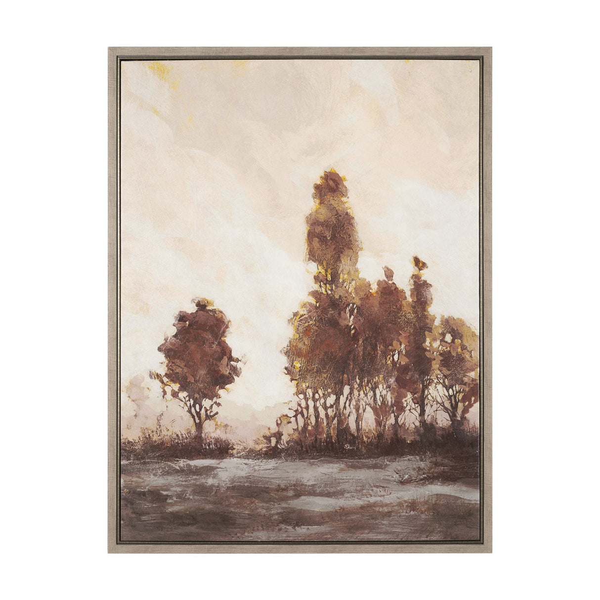 Quiet Horizon I by Mercana Studio Hand-Embellished Textured Framed Canvas Artwork by Mercana at Eve Furniture