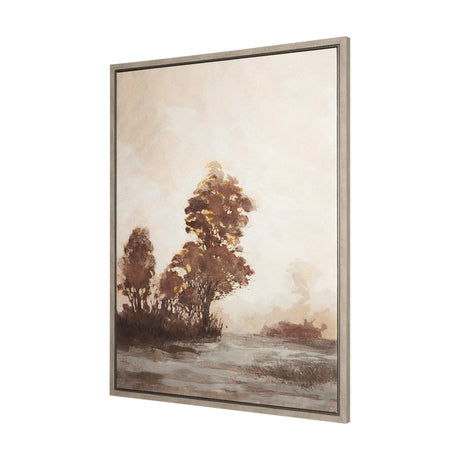 Quiet Horizon II by Mercana Studio Hand-Embellished Textured Framed Canvas Artwork by Mercana at Eve Furniture