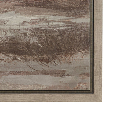 Quiet Horizon II by Mercana Studio Hand-Embellished Textured Framed Canvas Artwork by Mercana at Eve Furniture