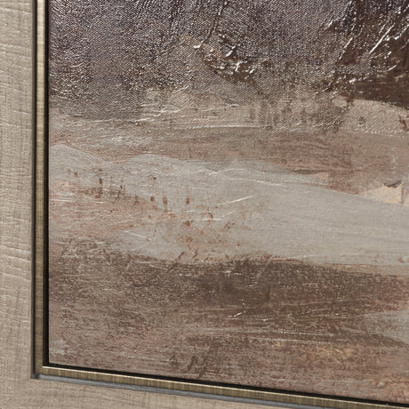 Quiet Horizon II by Mercana Studio Hand-Embellished Textured Framed Canvas Artwork by Mercana at Eve Furniture