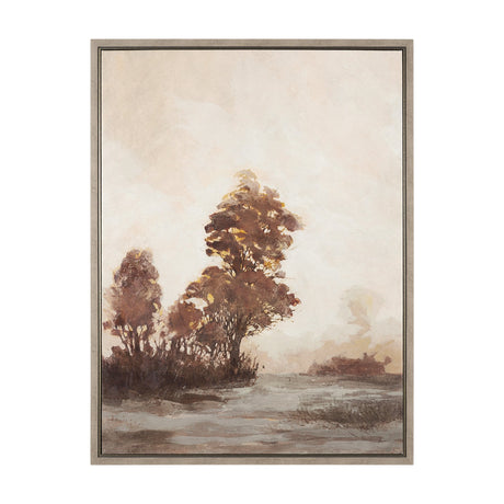 Quiet Horizon II by Mercana Studio Hand-Embellished Textured Framed Canvas Artwork by Mercana at Eve Furniture