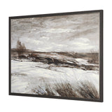 Quiet Horizons I by Mercana Studio Hand-Embellished Textured Framed Canvas Artwork by Mercana at Eve Furniture