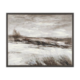 Quiet Horizons I by Mercana Studio Hand-Embellished Textured Framed Canvas Artwork by Mercana at Eve Furniture