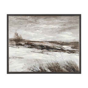 Quiet Horizons I by Mercana Studio Hand-Embellished Textured Framed Canvas Artwork by Mercana at Eve Furniture