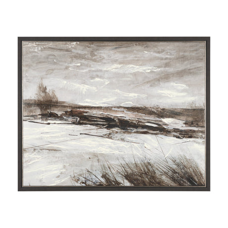 Quiet Horizons I by Mercana Studio Hand-Embellished Textured Framed Canvas Artwork by Mercana at Eve Furniture
