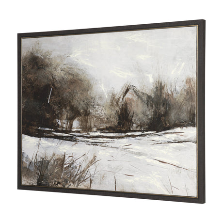 Quiet Horizons II by Mercana Studio Hand-Embellished Textured Framed Canvas Artwork by Mercana at Eve Furniture