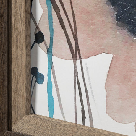 Quiet Marvels by Maya Woods a Hand Embellished Textured Framed Art Print Matted under Glass by Mercana at Eve Furniture