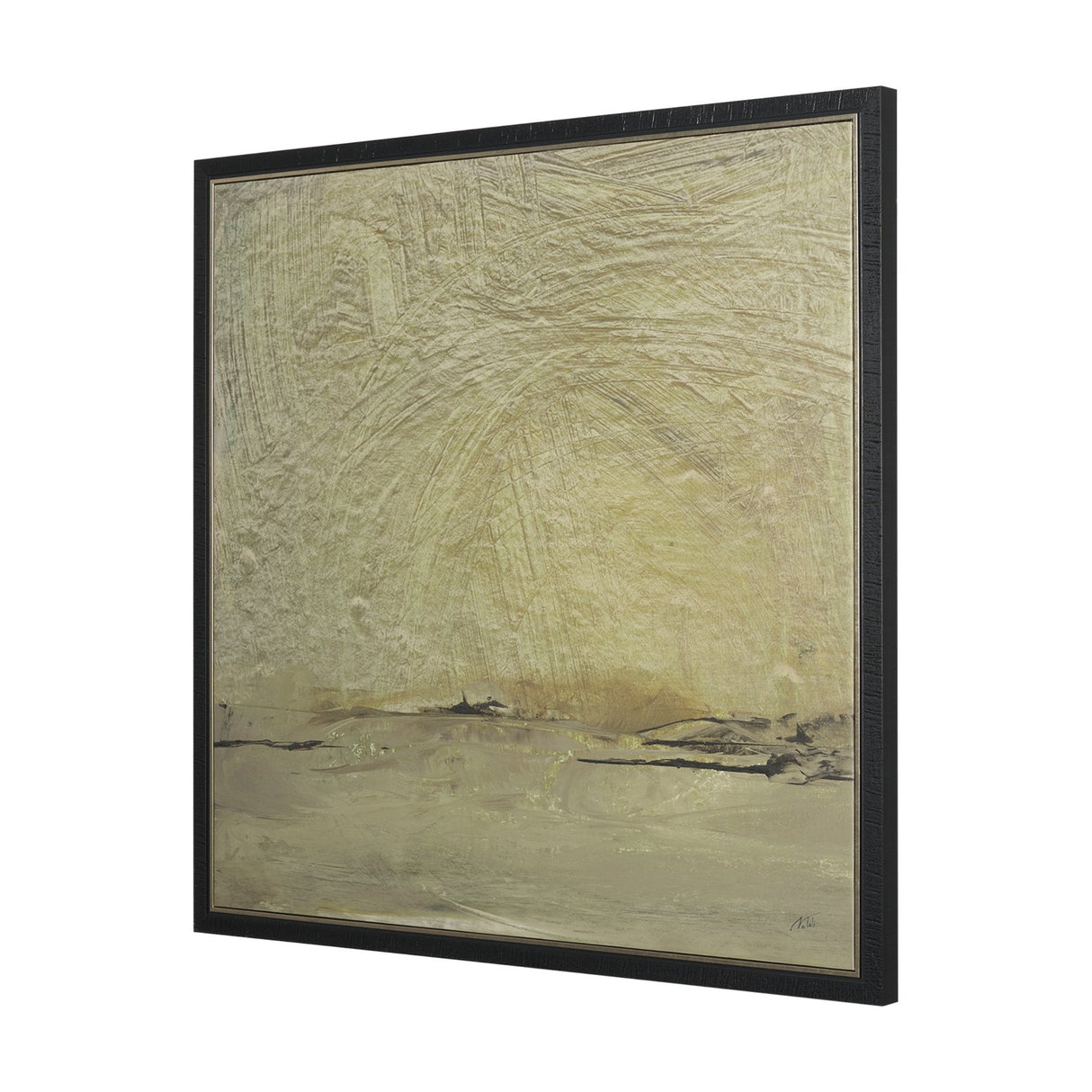 Quiet Presence I by Mercana Studio Hand-Embellished Textured Framed Canvas Artwork by Mercana at Eve Furniture