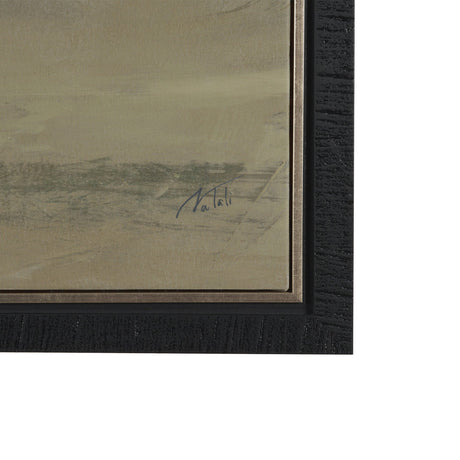 Quiet Presence I by Mercana Studio Hand-Embellished Textured Framed Canvas Artwork by Mercana at Eve Furniture