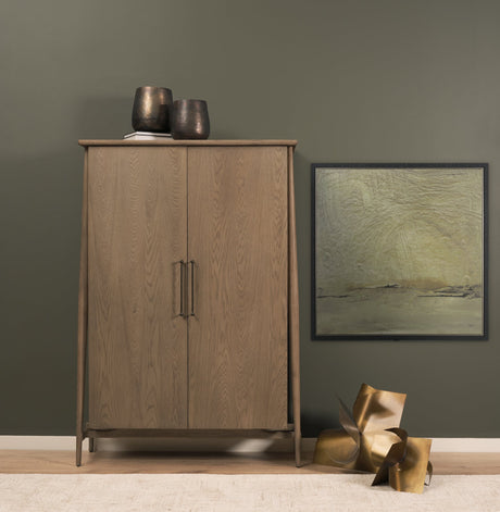 Quiet Presence I by Mercana Studio Hand-Embellished Textured Framed Canvas Artwork by Mercana at Eve Furniture