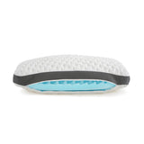 Quilted Convolution White King High Loft Pillow by Malouf at Eve Furniture