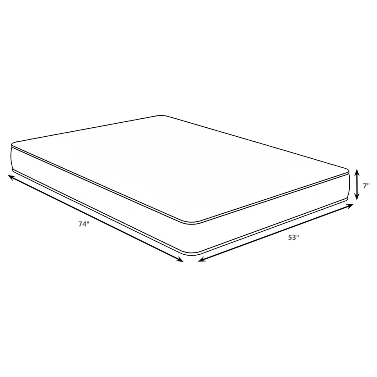 Quimby 7-inch Full Innerspring Quilted Foam Mattress by Coaster at Eve Furniture