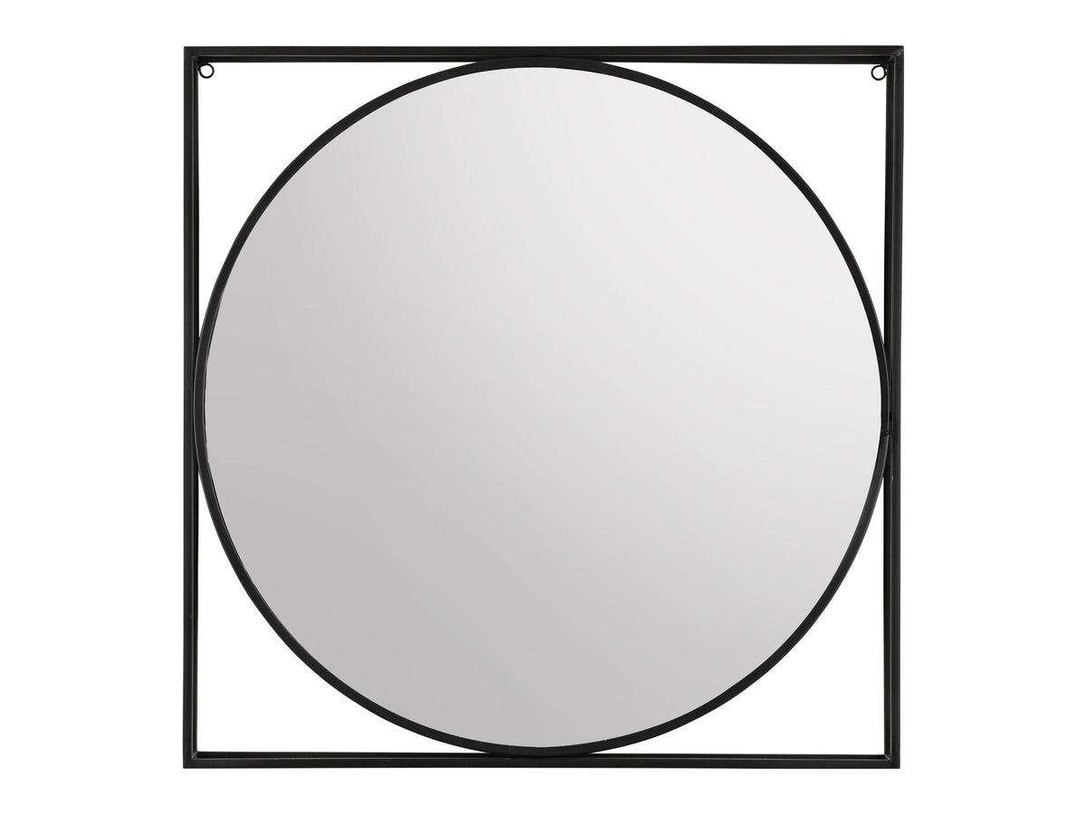 Quincy Black Wall Mirror by Crestview at Eve Furniture