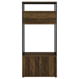 Quincy Dark Pine and Black 2-door Engineered Wood Hall Tree by Coaster at Eve Furniture