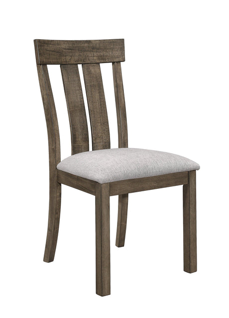 Quincy Grayish Brown Dining Chair, Set of 2 by Crown Mark at Eve Furniture