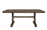 Quincy Grayish Brown Dining Table by Crown Mark at Eve Furniture