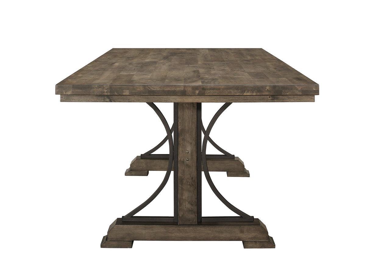 Quincy Grayish Brown Dining Table by Crown Mark at Eve Furniture