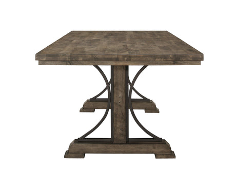 Quincy Grayish Brown Dining Table by Crown Mark at Eve Furniture