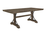Quincy Grayish Brown Dining Table by Crown Mark at Eve Furniture