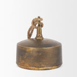 Quincy Large Gold Metal Decorative Bell Object by Mercana at Eve Furniture