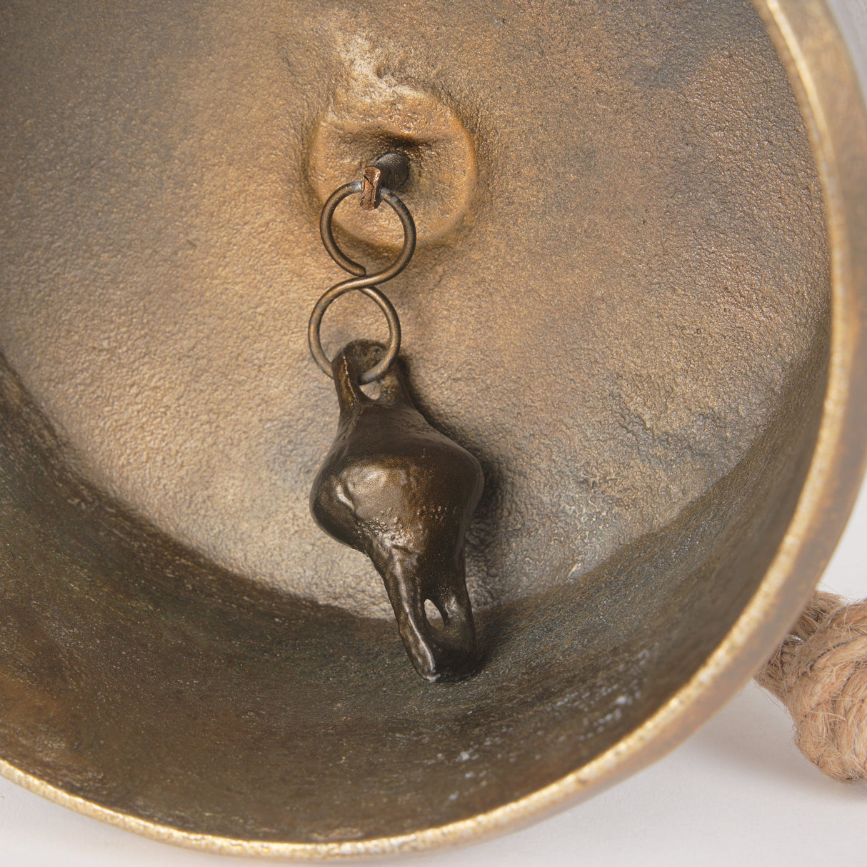 Quincy Large Gold Metal Decorative Bell Object by Mercana at Eve Furniture
