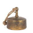 Quincy Large Gold Metal Decorative Bell Object by Mercana at Eve Furniture