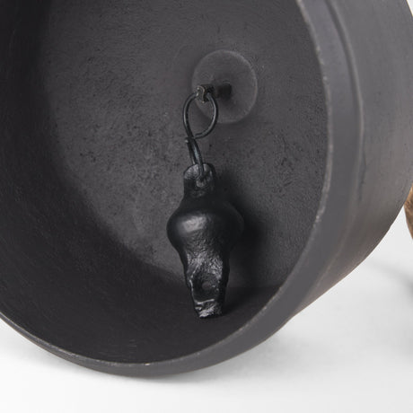 Quincy Large Matte Black Metal Decorative Bell Object by Mercana at Eve Furniture