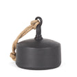 Quincy Large Matte Black Metal Decorative Bell Object by Mercana at Eve Furniture