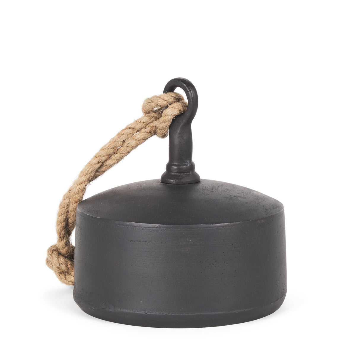 Quincy Large Matte Black Metal Decorative Bell Object by Mercana at Eve Furniture
