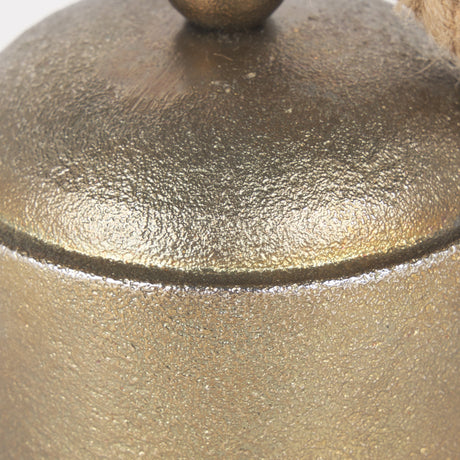 Quincy Medium Gold Metal Decorative Bell Object by Mercana at Eve Furniture