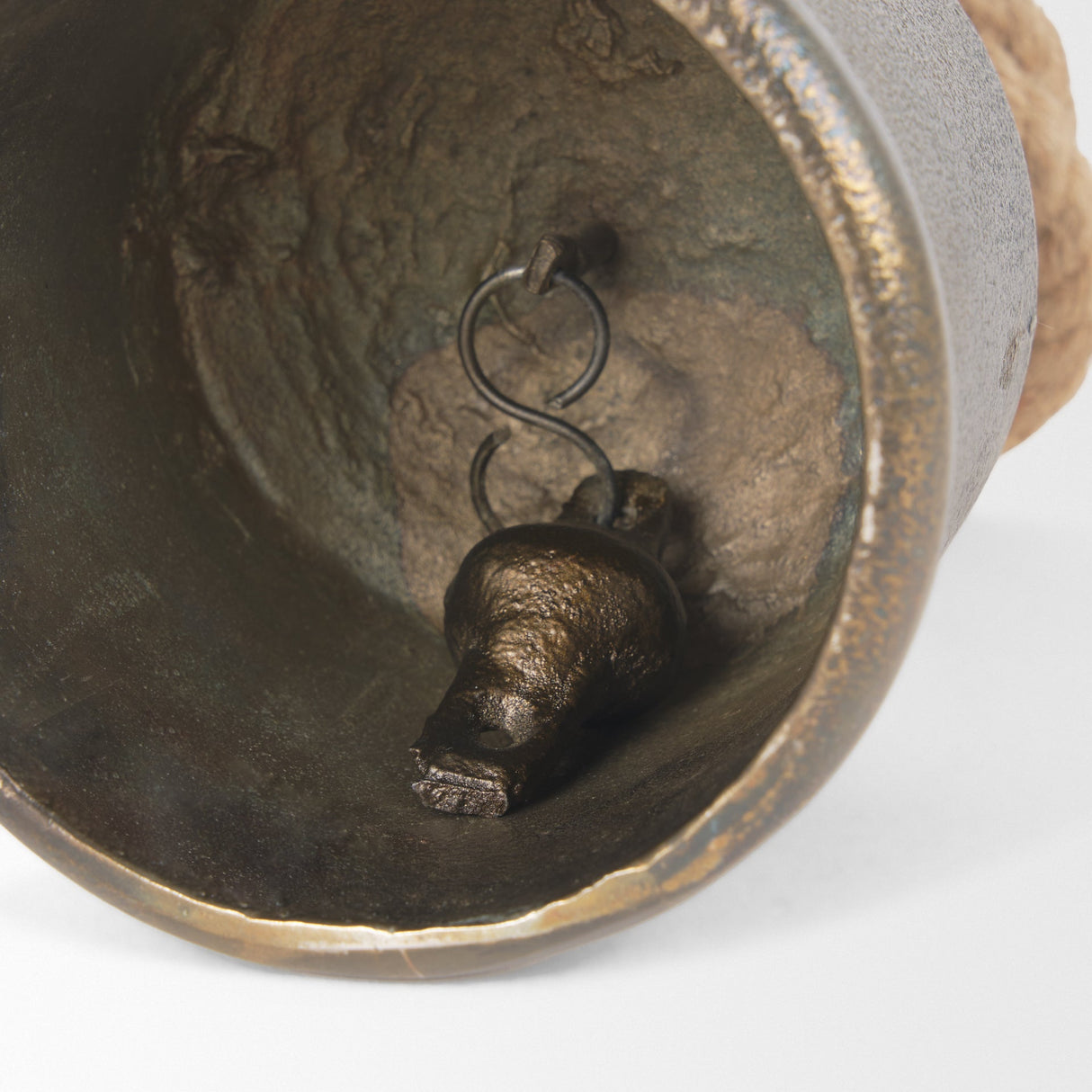 Quincy Medium Gold Metal Decorative Bell Object by Mercana at Eve Furniture