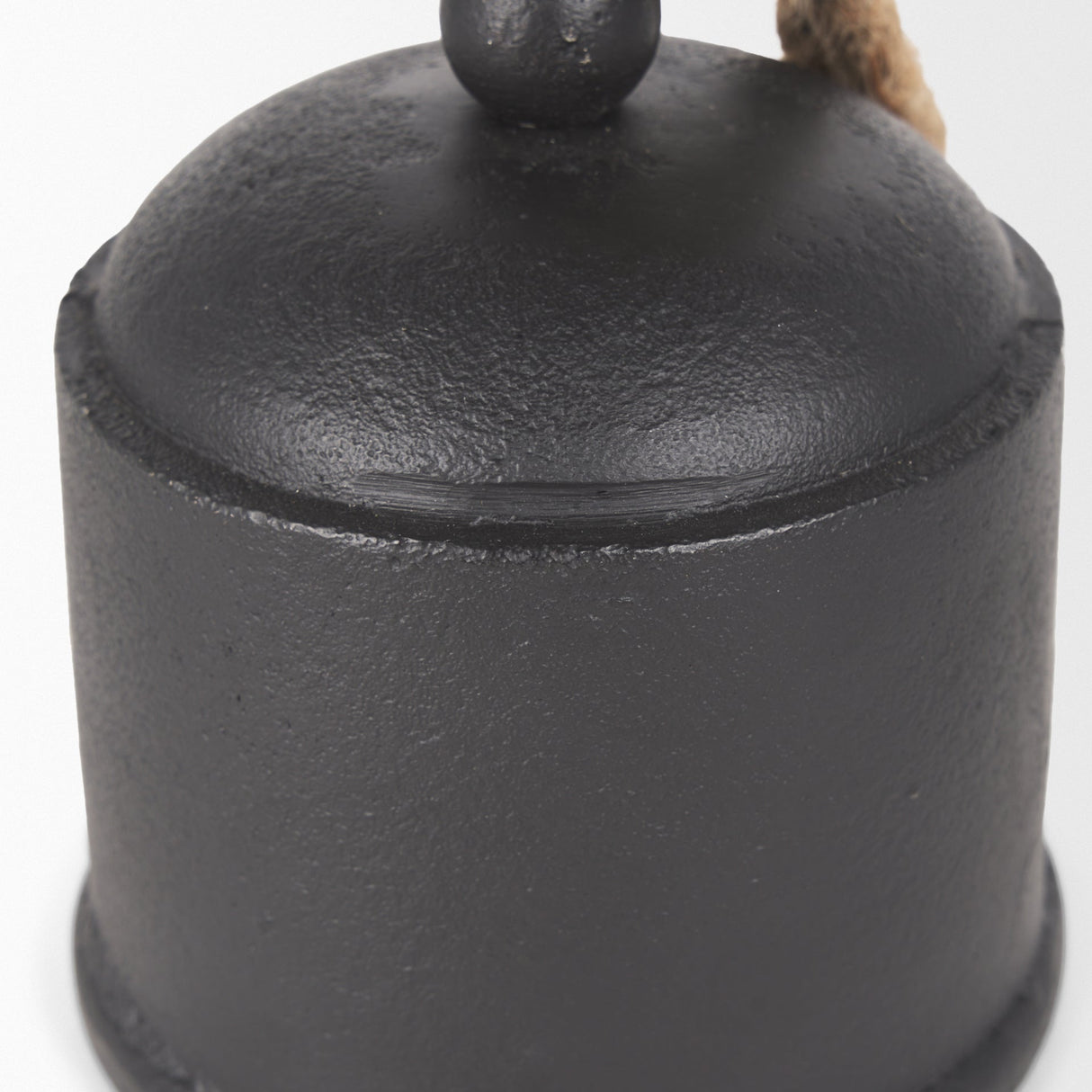 Quincy Medium Matte Black Metal Decorative Bell Object by Mercana at Eve Furniture