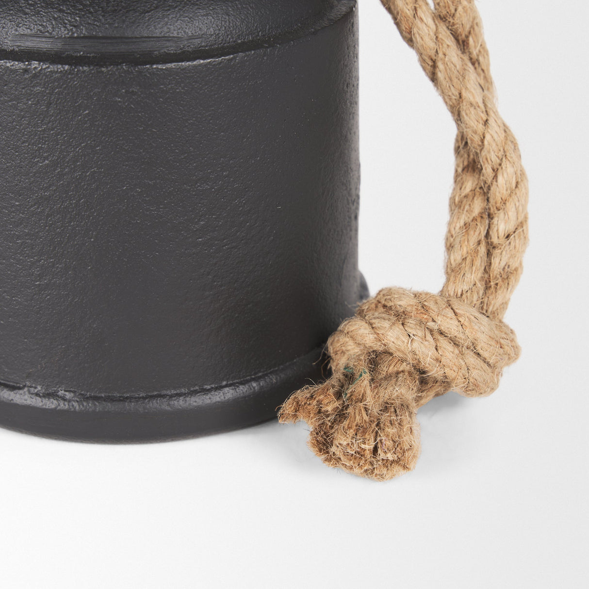 Quincy Medium Matte Black Metal Decorative Bell Object by Mercana at Eve Furniture