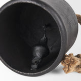 Quincy Medium Matte Black Metal Decorative Bell Object by Mercana at Eve Furniture
