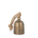 Quincy Small Gold Metal Decorative Bell Object by Mercana at Eve Furniture