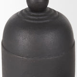 Quincy Small Matte Black Metal Decorative Bell Object by Mercana at Eve Furniture