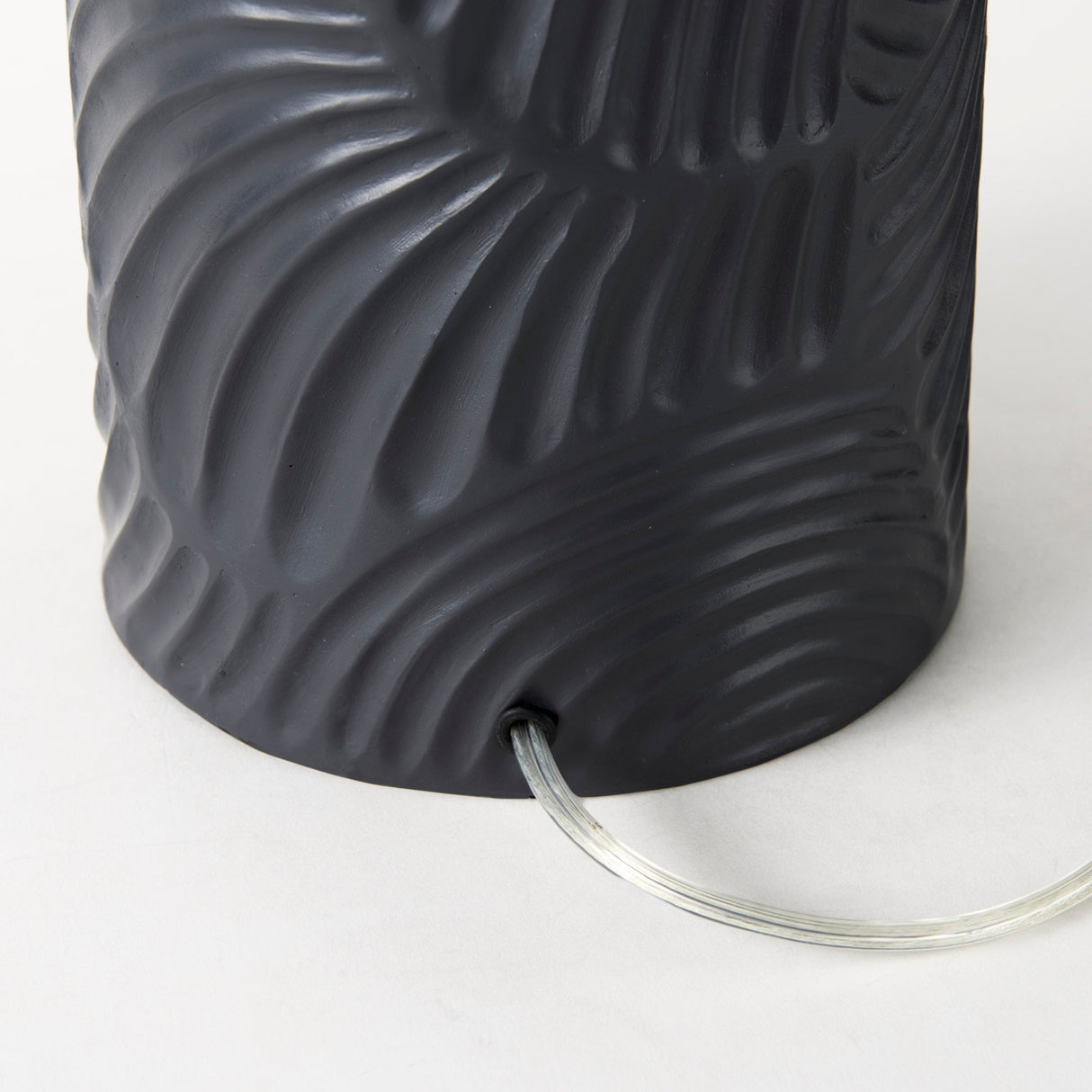 Quinn 18.0L x 18.0W x 28.8H Navy Base W/Beige Fabric Shade Table Lamp by Mercana at Eve Furniture