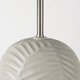 Quinn 19.0L x 19.0W x 24.6H Beige Base W/Navy Fabric Shade Table Lamp by Mercana at Eve Furniture
