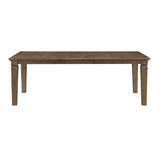 Quinn Light Brown Extendable Dining Table by Homelegance at Eve Furniture