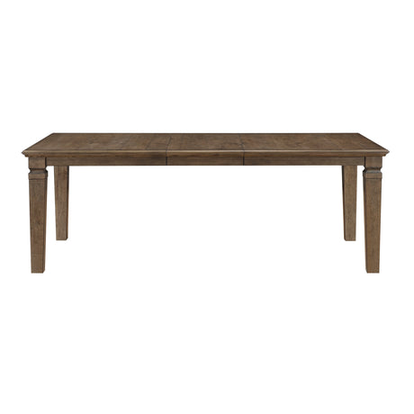 Quinn Light Brown Extendable Dining Table by Homelegance at Eve Furniture