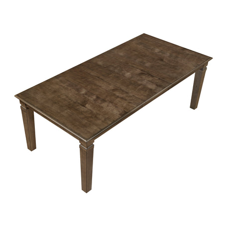 Quinn Light Brown Extendable Dining Table by Homelegance at Eve Furniture