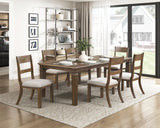 Quinn Light Brown Extendable Dining Table by Homelegance at Eve Furniture