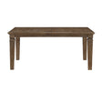 Quinn Light Brown Extendable Dining Table by Homelegance at Eve Furniture