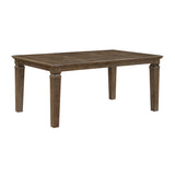 Quinn Light Brown Extendable Dining Table by Homelegance at Eve Furniture